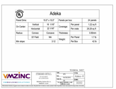 Technical drawings - ADEKA roofing - PDF